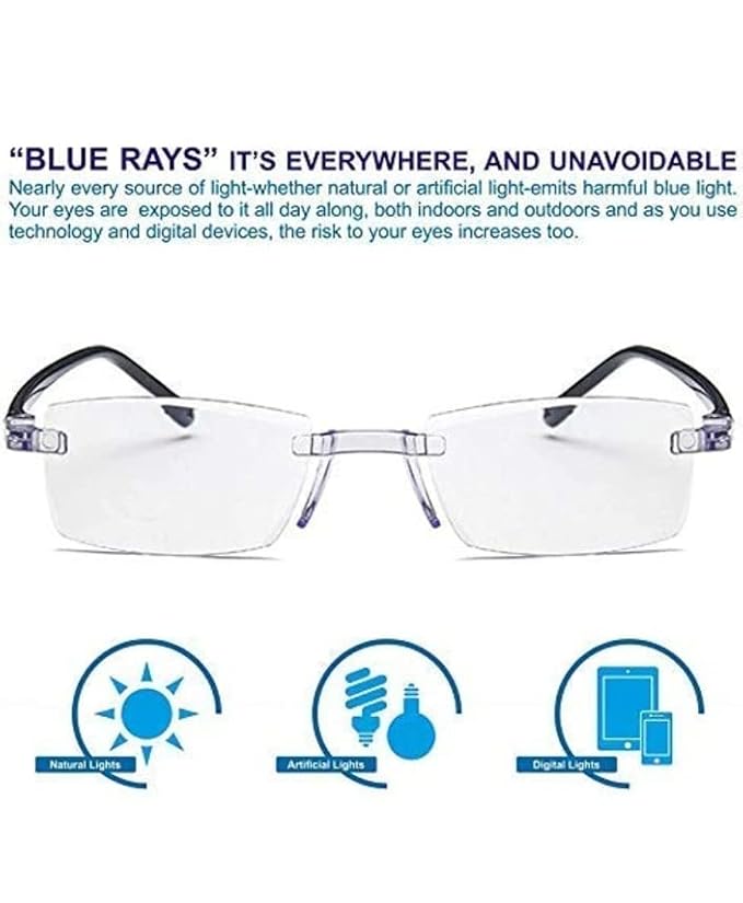 Rimless Daily Use Reading Glasses - Buy 1 Get 1 Free