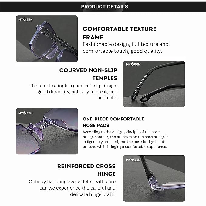 Rimless Daily Use Reading Glasses - Buy 1 Get 1 Free