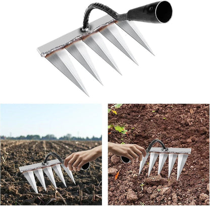 Powerful 5-Teeth Garden Heavy-Duty Weeder & Soil Cultivator | Flat 50% OFF