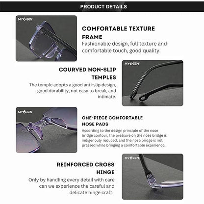 Rimless Daily Use Reading Glasses - Buy 1 Get 1 Free