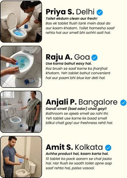 LemonBlast Yellow Bubble Tablets – Odor Eliminator + Blockage Remover ( BUY 1 GET 1 FREE )